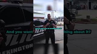 Biker and cop get passive aggressive with each other 😅 @MotoholicSociety