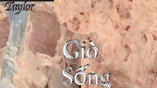 Giò Sống - Cách Làm Giò Sống Dai Giòn Trắng Mịn Và Dể Thành Công - Giò Sống Để Làm Giò Lụa, Chả Lụa
