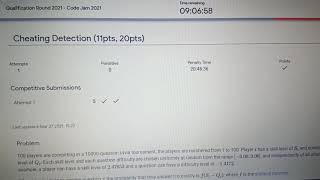 Codejam#2021 qualification round # 5solution #cheating detection