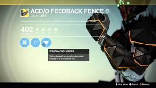 Destiny ACD/0 Feedback Fence