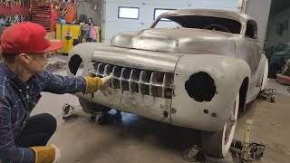 Designing a custom front end... Corvette or Cadillac grill? Teardrop or canted quad headlights? 🤔