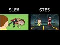 rick and morty s1e6 and s7e5 ending synchronized