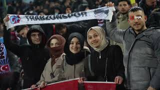 Trabzonspor-Basel maçından görüntüler.