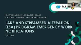 LSA Program Emergency Work Notifications