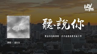 蓝心羽 - 听说你 (原唱：于冬然)「听说你为她做的，件件是我曾经求而不得」(4k Video)【動態歌詞/pīn yīn gē cí】#蓝心羽 #听说你 #于冬然 #動態歌詞