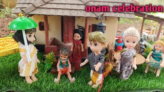 മാവേലി തമ്പുരാൻ എഴുന്നുള്ളി / onam celebration 2024 / maveli Vista bichus home / mini village story