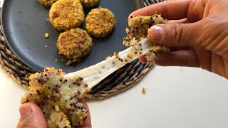 CRISPY AND RUNNING QUINOA CROQUETTES COOKED IN A PAN - incredible -