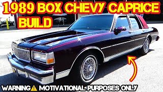 Rebuilding A 1989 Box Chevy Caprice In Less Than 34 Minutes CANDY PAINTED BRANDYWINE LS SWAP BUILD