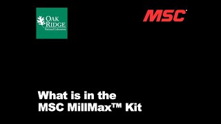 Lesson 10:   What is in the MillMax Kit