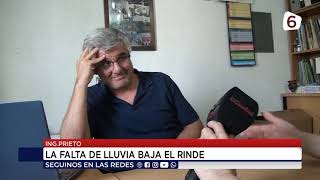 Ing.Prieto - La falta de lluvia baja el rinde