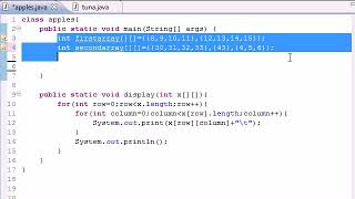 Java Programming Tutorial 34 of 87 (Table for Multi Arrays - YouTube)
