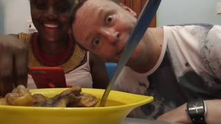 Donerry Ghana 2017 - P3 Don embraces African Culture (Ghanaian food) - D'Marshalls