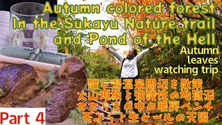 【Autumn Leaves watching 】Part 4. Walk in the Sukayu nature trail and awesome volcanic site. 酸ヶ湯ウオーク