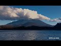 他手合浜からの富士山🗻 タイムラプスで 2024年11月29日 11時32分〜14時52分 精進湖より oppo a5 2020 = 4393