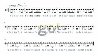 SWING RHYTHM EXERCISE TO MASTER RHYTHM #musiclessons #learningmusic