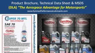 SynMax MTL70 Racing-Synthetic Manual Transmission Gear Fluid w/ DLA presentation