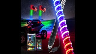 LED Whip Light 1FT 2FT 3FT 4FT 5FT 6FT