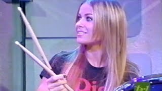 Carmen Electra On The Drums