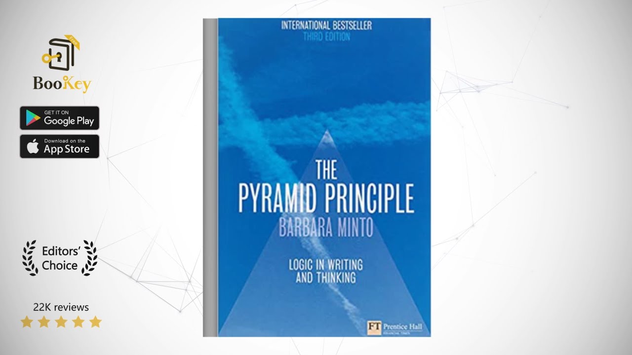 The Minto Pyramid Principle Book Summary By Barbara Minto Logic In ...