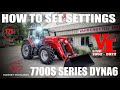 How to Setup and Customize the Settings for Massey Ferguson 7715S Dyna6 Tractor