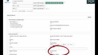 Using keywords to search CINAHL