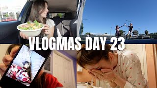 VLOGMAS DAY 23: morning pickleball, airport disaster \u0026 home in NH!