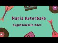 maria koterbska augustowskie noce official audio