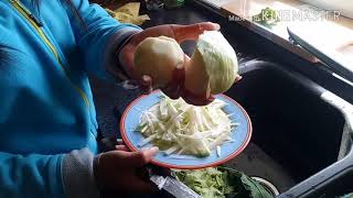 เก็บหัวผักโคราบีมาตำส้มตำกันจ้า