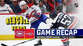 Canadiens @ Capitals 2/6 | NHL Highlights 2024