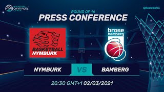 ERA Nymburk v Brose Bamberg - Press Conference | Basketball Champions League 2020/21