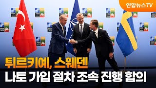 튀르키예, 스웨덴 나토 가입 절차 조속 진행 합의 / 연합뉴스TV (YonhapnewsTV)