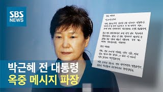 태극기 세력, 위성 정당 합류?…박근혜 전 대통령 옥중 메시지 파장 / SBS