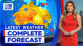 Australia Weather Update: Heavy rain and strong winds to continue | 9 News Australia