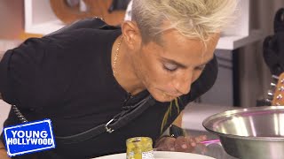 Frankie Grande Throws Up Baby Food After Failing Our It Me Trivia on Ariana Grande \u0026 More