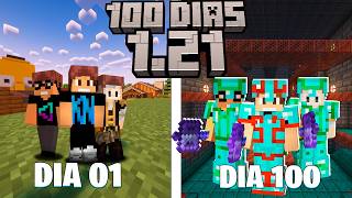 SOBREVIVI 100 DIAS NA ATUALIZAÇÃO 1.21 DO MINECRAFT EM TRIO