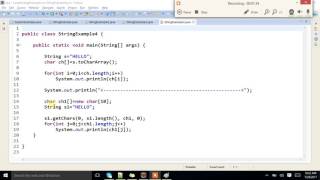 How To convert String Object into Character Array?.