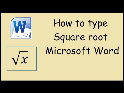 How to type Square Root in Microsoft Word 2010 How to type Square Root in Microsoft Word 2010