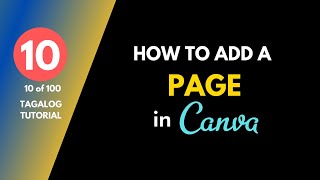 [10 of 100] How To Add A Page In Canva