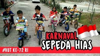 Pixel ikut Karnaval lomba Sepeda Hias HUT RI ke-72 | Hari kemerdekaan 17 Agustus