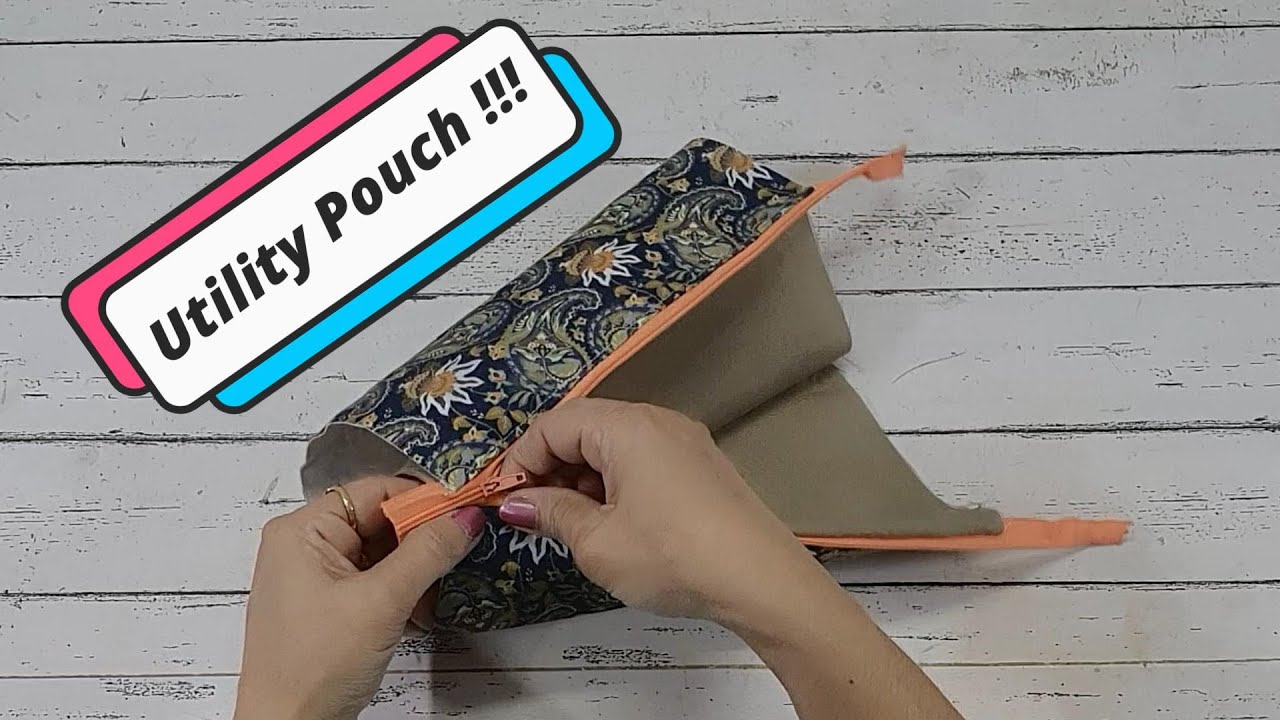 How To Make A Multipurpose Utility Pouch Easy Sewing Tutorial Youtube