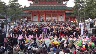 京炎そでふれ！普及チーム　2019京都さくらよさこい4/6(土)　神宮道会場