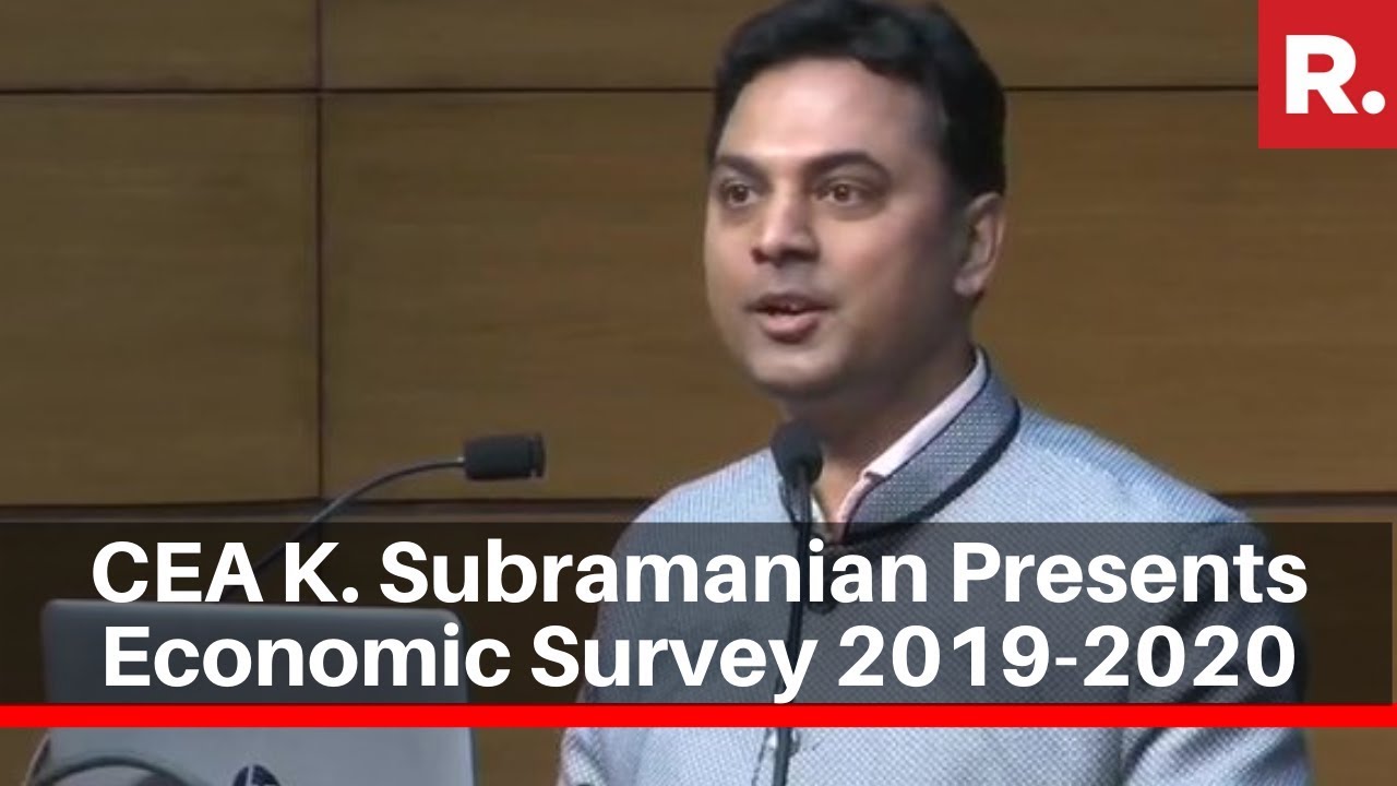 Chief Economic Advisor Krishnamurthy Subramanian Presents Economic ...