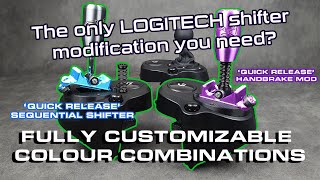 Sequential shifter mod for LOGITECH shifters. G25, G27, G923 etc,. Sequential, Handbrake, H-pat.