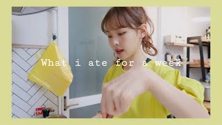 프로 다이어터의 일주일 식사기록 ! 🍎 What I ate for a week 1편