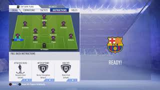 Barcelona Best Formation | Tactics | Instruction | (FIFA 19)