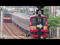 nonton kereta krl datang dan berangkat stasiun jakarta kota ~ krl jr 205 tm 6000 dan tm 05