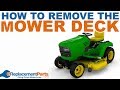 Lawn Tractor Repair: How to Remove the Mower Deck Of a Lawn Tractor | eReplacementParts.com