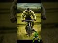 Hulk Riding a Bicycle 💣 Marvel DC&All Character #shorts #marvel #avengers