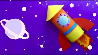 Rocket Step by Step Tutorial for Kids | Rocket DIY Crafts |Rocket Craft Ideas |Easy Craft for Kids |