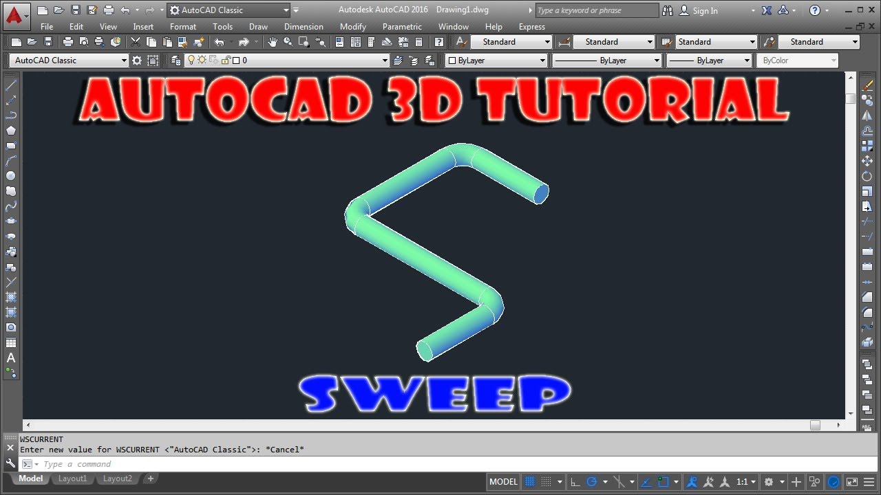 Tutorial 3 D Autocad